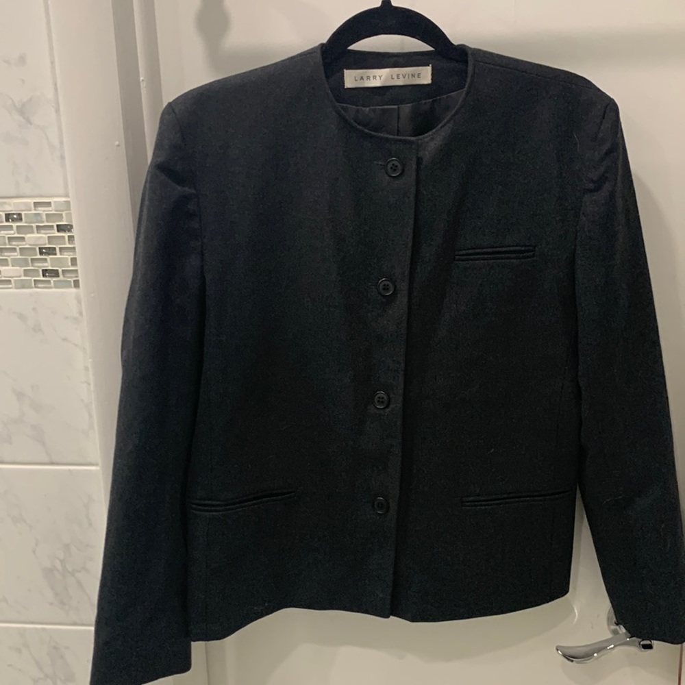 Larry Levine Vintage Women’s Gray Wool Suit Jacket
